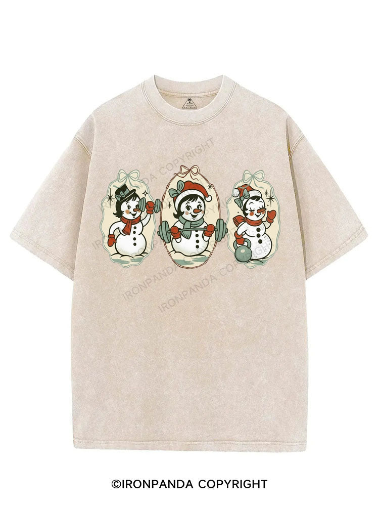 Festive Frosty Fitness VINTAGE GYM SHIRT