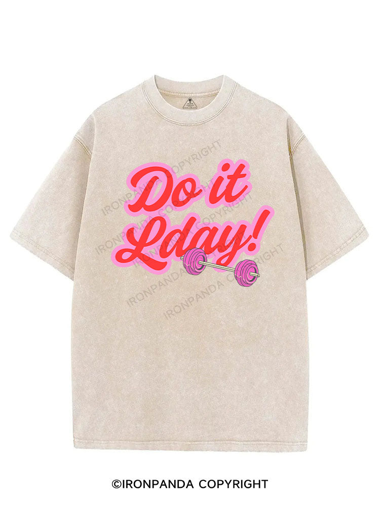 DO IT LADY! VINTAGE GYM SHIRT