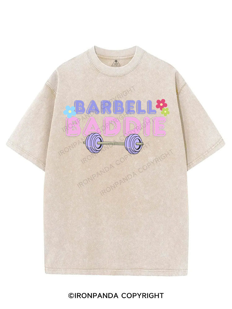 BARBELL BADDIE VINTAGE GYM SHIRT