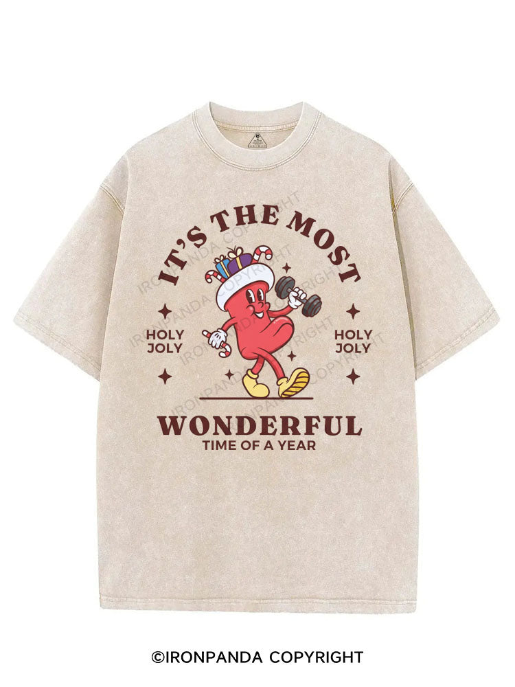 IT'S THE MOST WONDERFUL TIME OF A YEAR VINTAGE GYM SHIRT