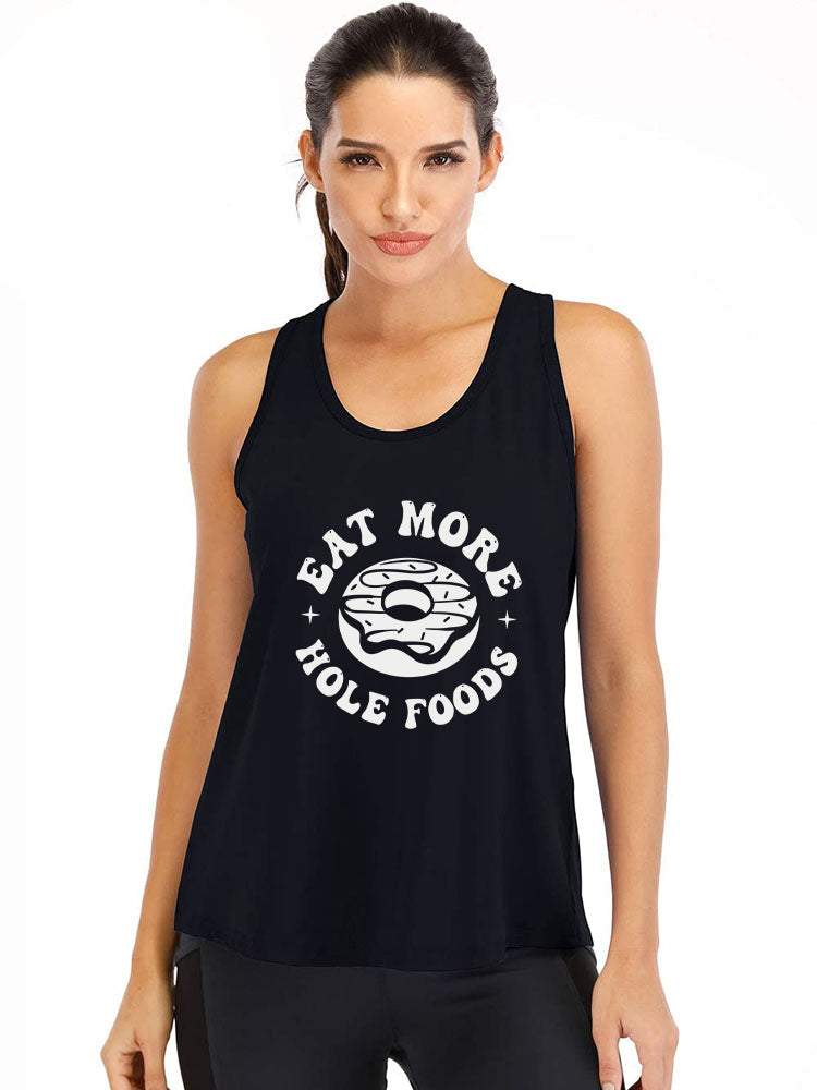 Eat More Hole Foods Cotton Gym Tank