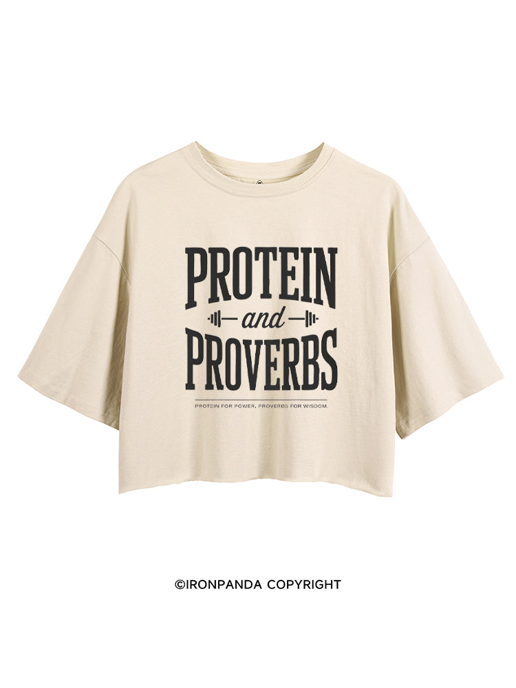 Protein and Proverbs Faith Fitness CROP TOPS