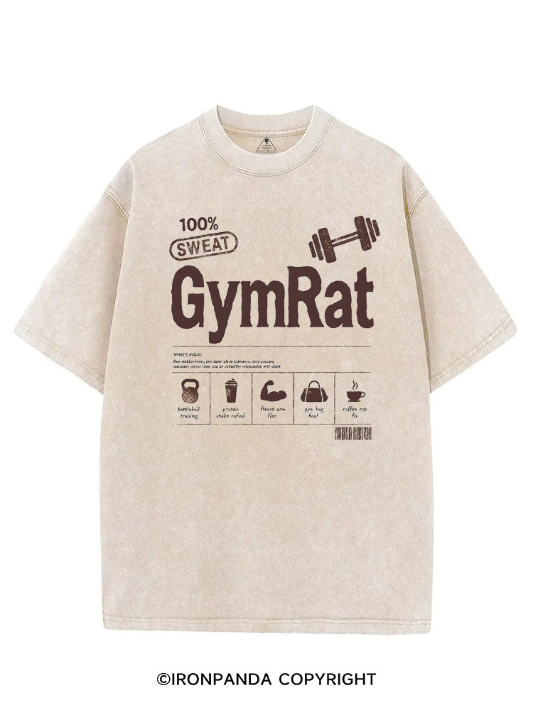 Gym Rat Nutrition Facts VINTAGE GYM SHIRT
