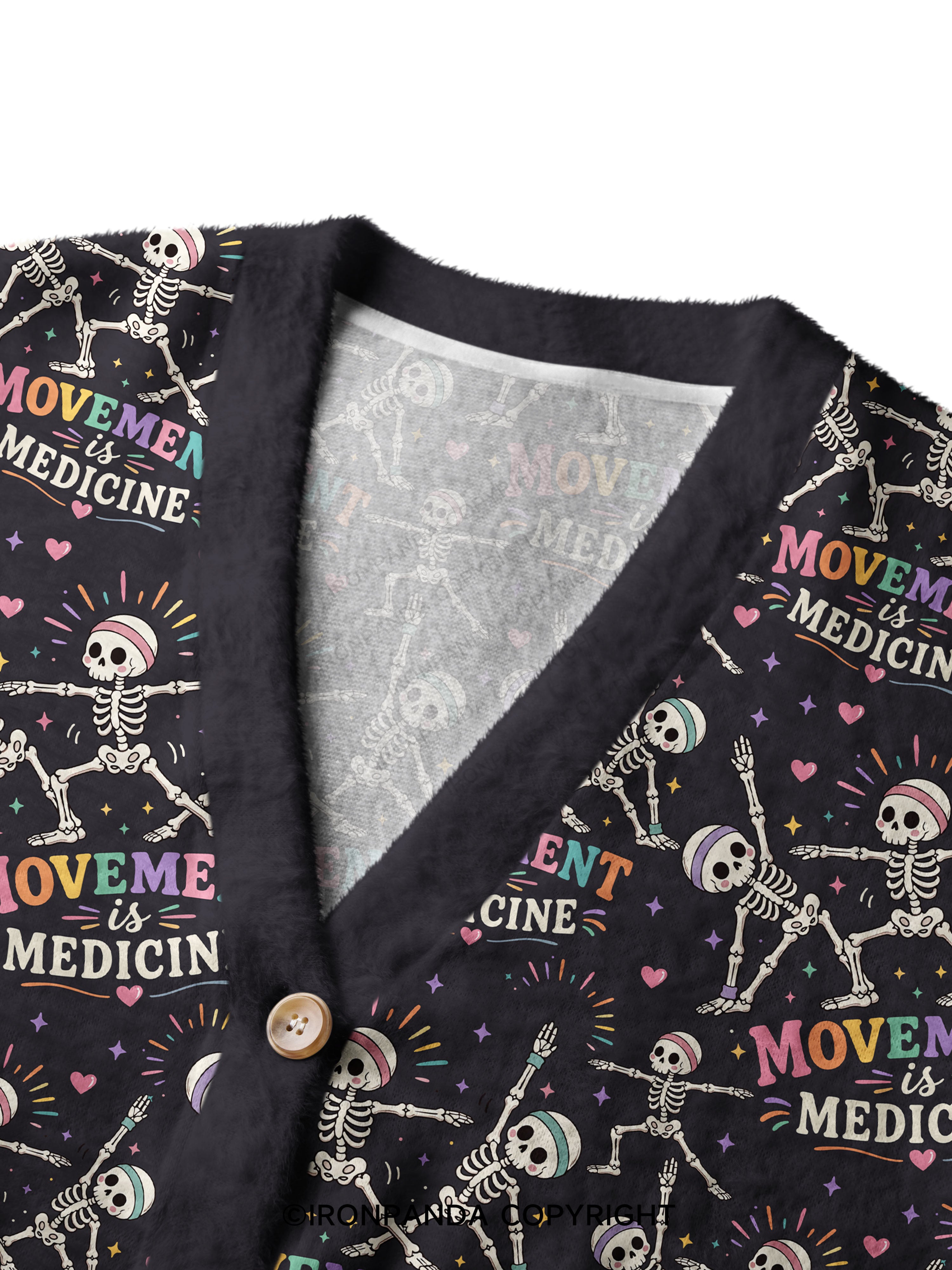 Movement Is Medicine Ugly Cardigan Sweater