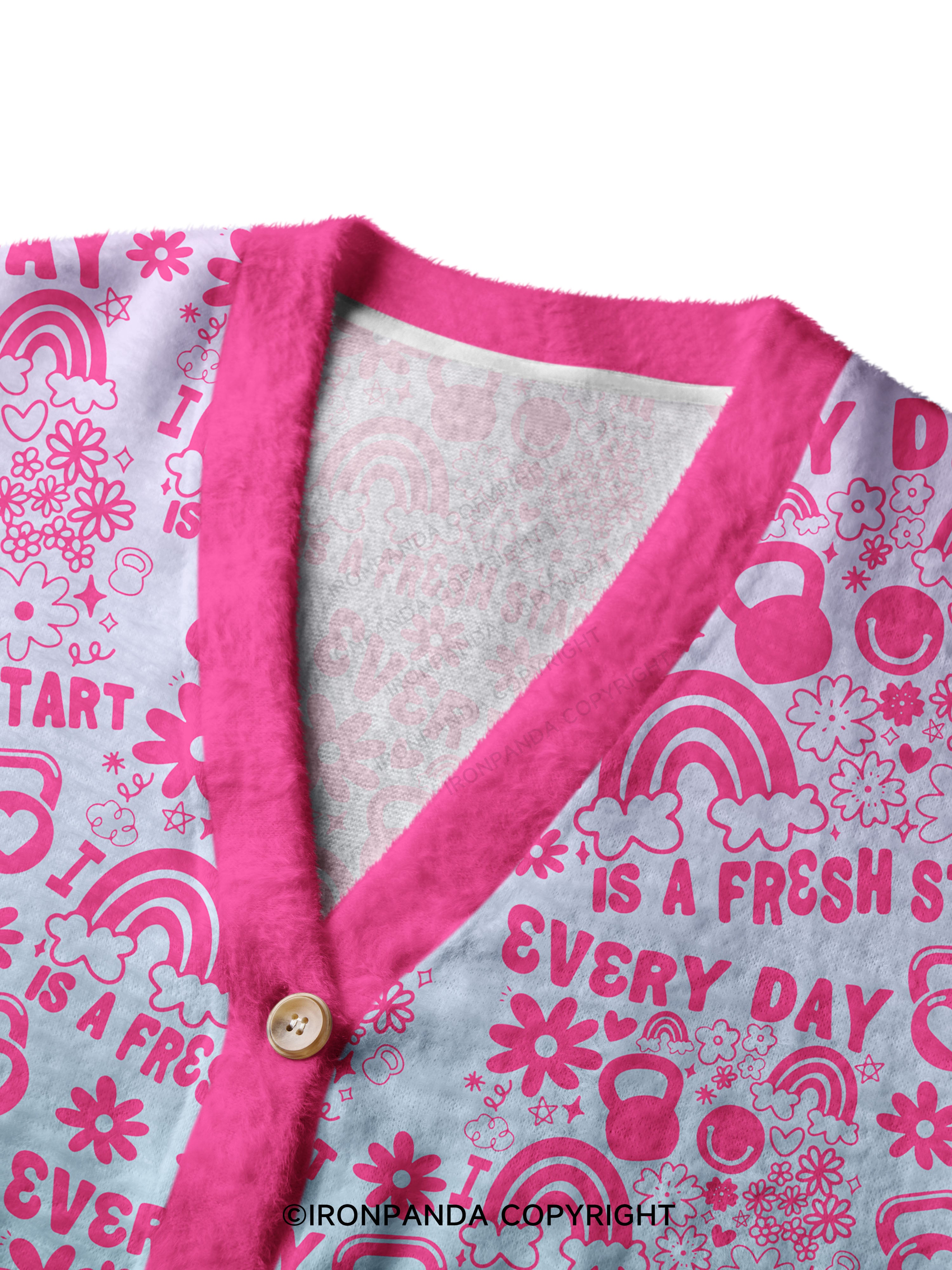 Every Day Is a Fresh Start Ugly Cardigan Sweater