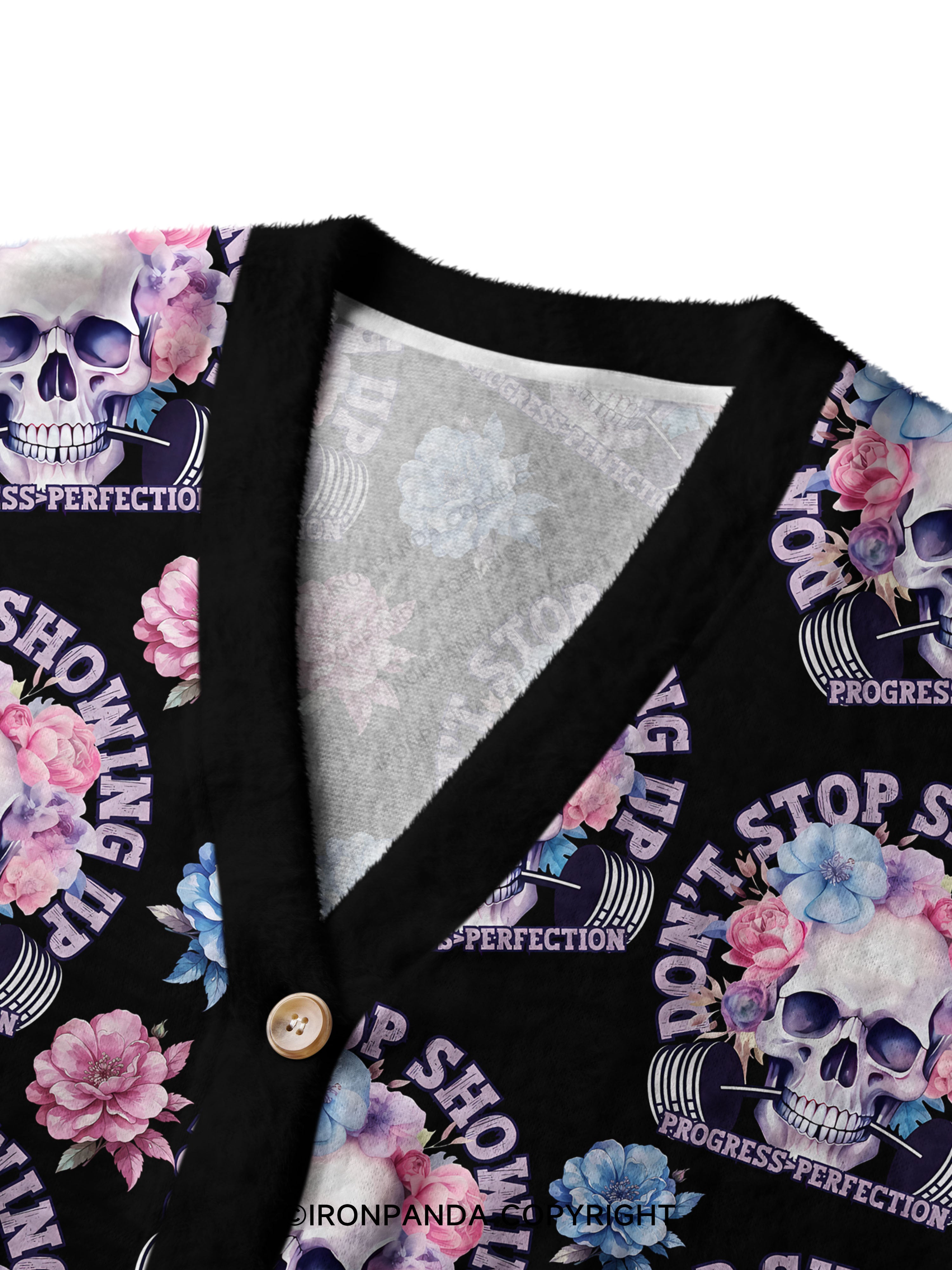 DON’T STOP SHOWING UP PROGRESS-PERFECTION Ugly Cardigan Sweater