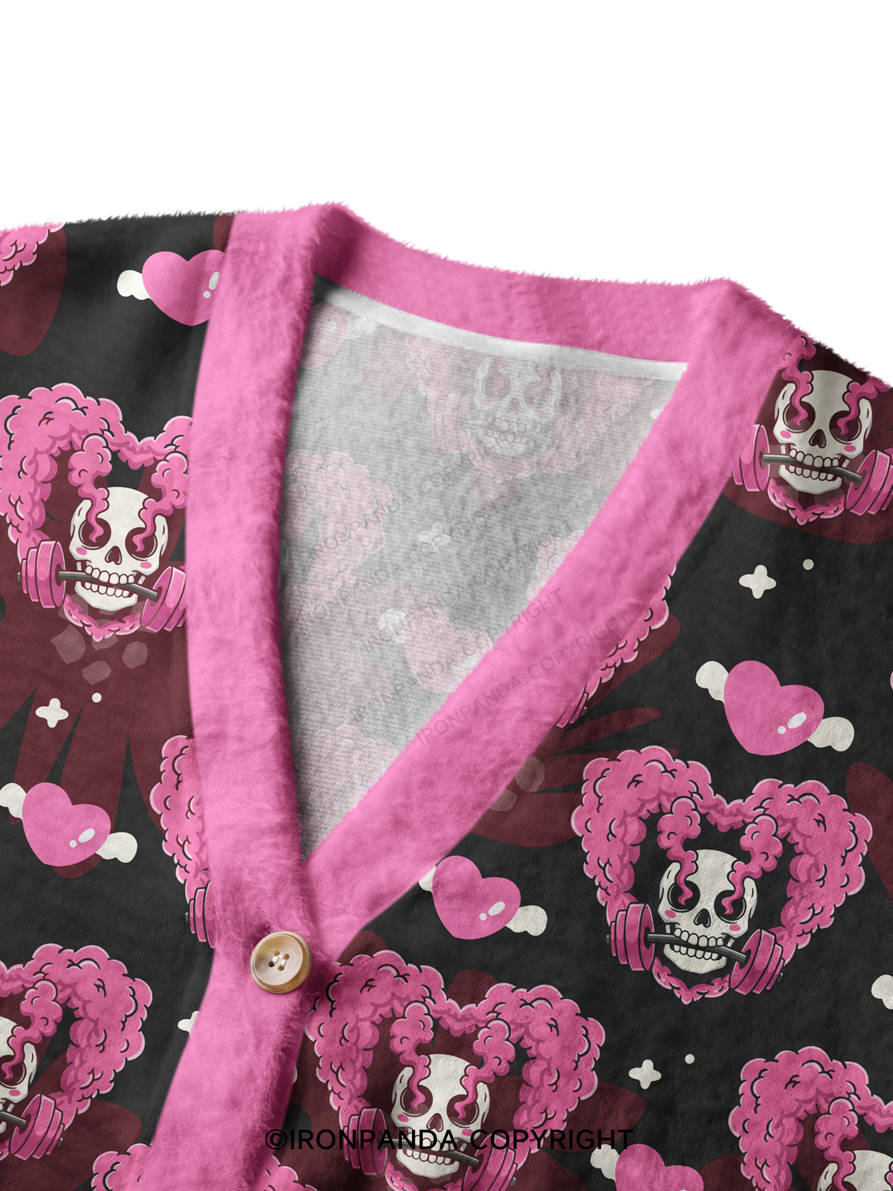 gym heart Ugly Cardigan Sweater