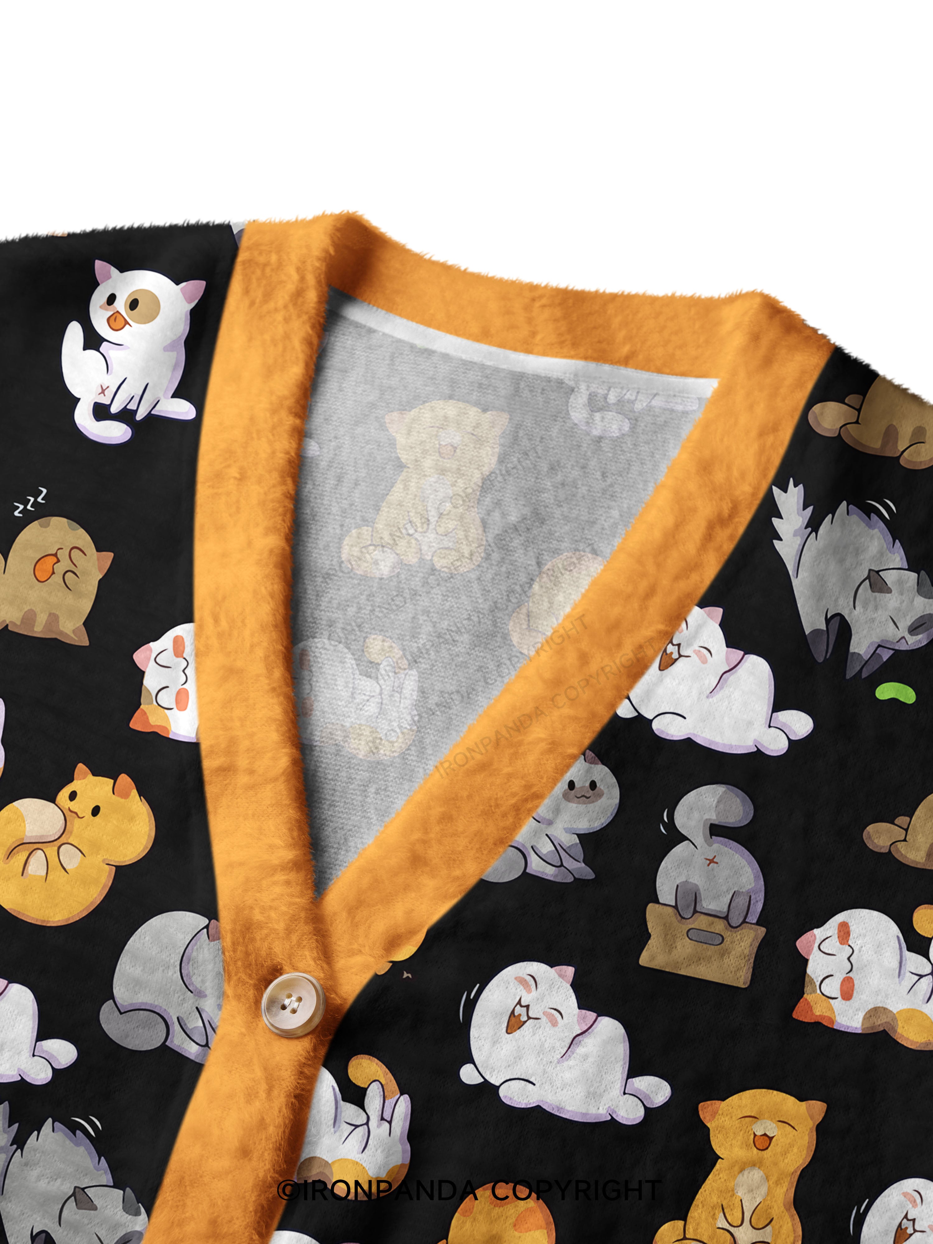 CAT YOGA Ugly Cardigan Sweater