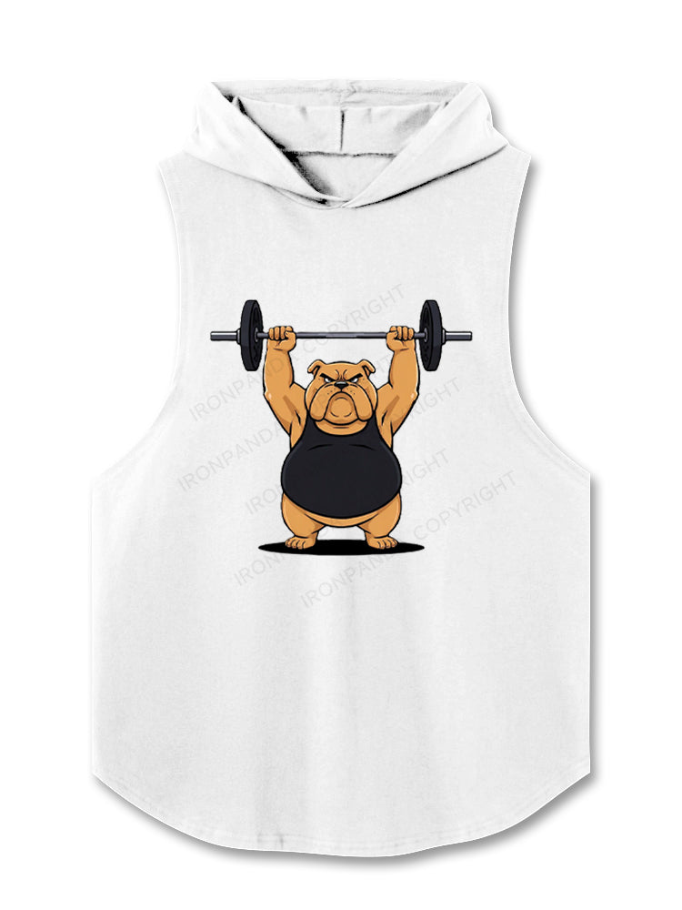 Serious Dog Weightlifting Hooded Tank