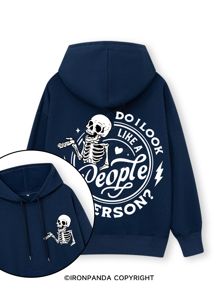 DO I LOOK LIKE A PERSON? Double-Sided Printed Classic Gym Hoodie