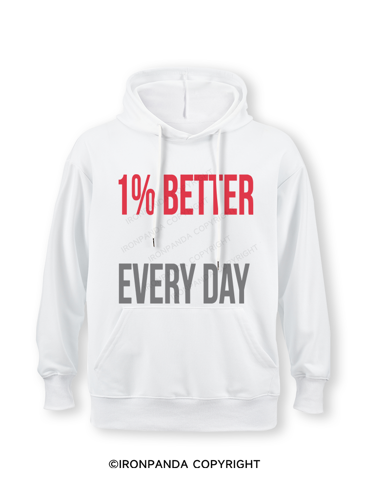1% Better Every Day Classic Gym Hoodie