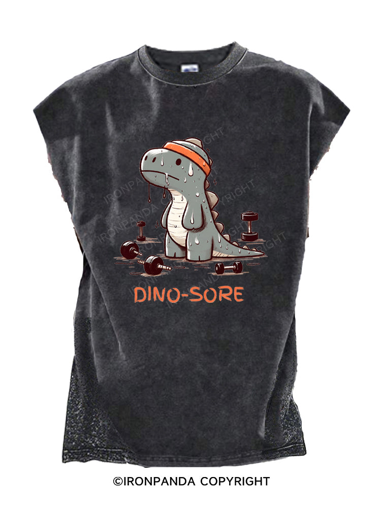 Funny Dinosaur T- Rex Cut Off Tank