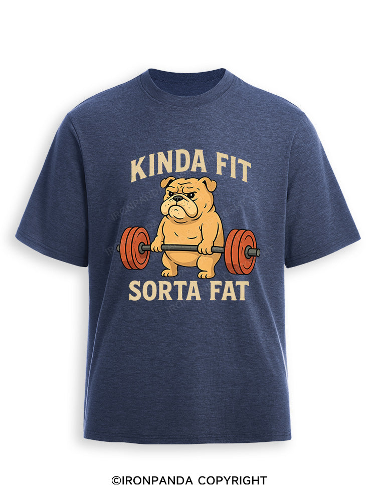 Kinda Fit Sorta Fat Dog New Ultra Soft Heather T-Shirt