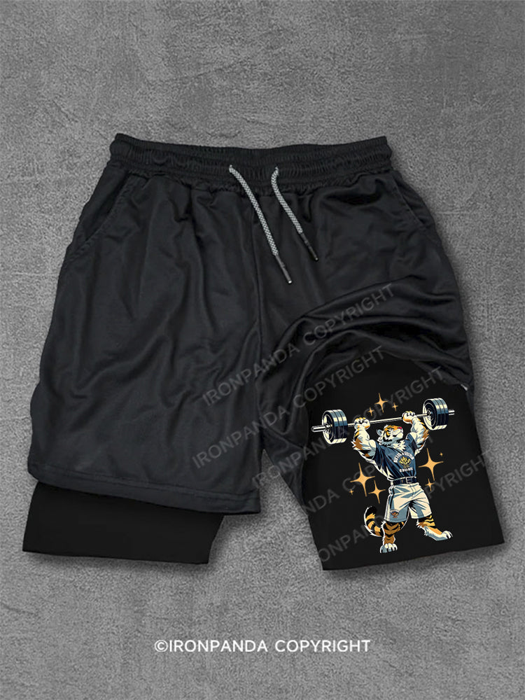tiger at gym Performance Training Shorts