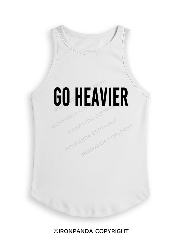 GO HEAVIER Fitted Tank Top