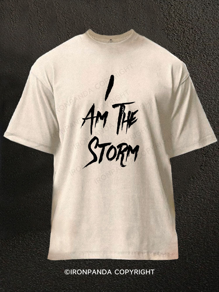 I am the Storm Washed Gym Shirt