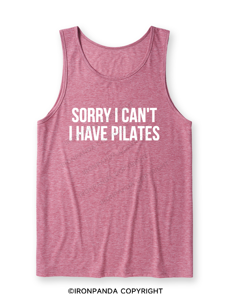 SORRY I CAN’T HAVE PILATES Ultra Soft Heather Tank