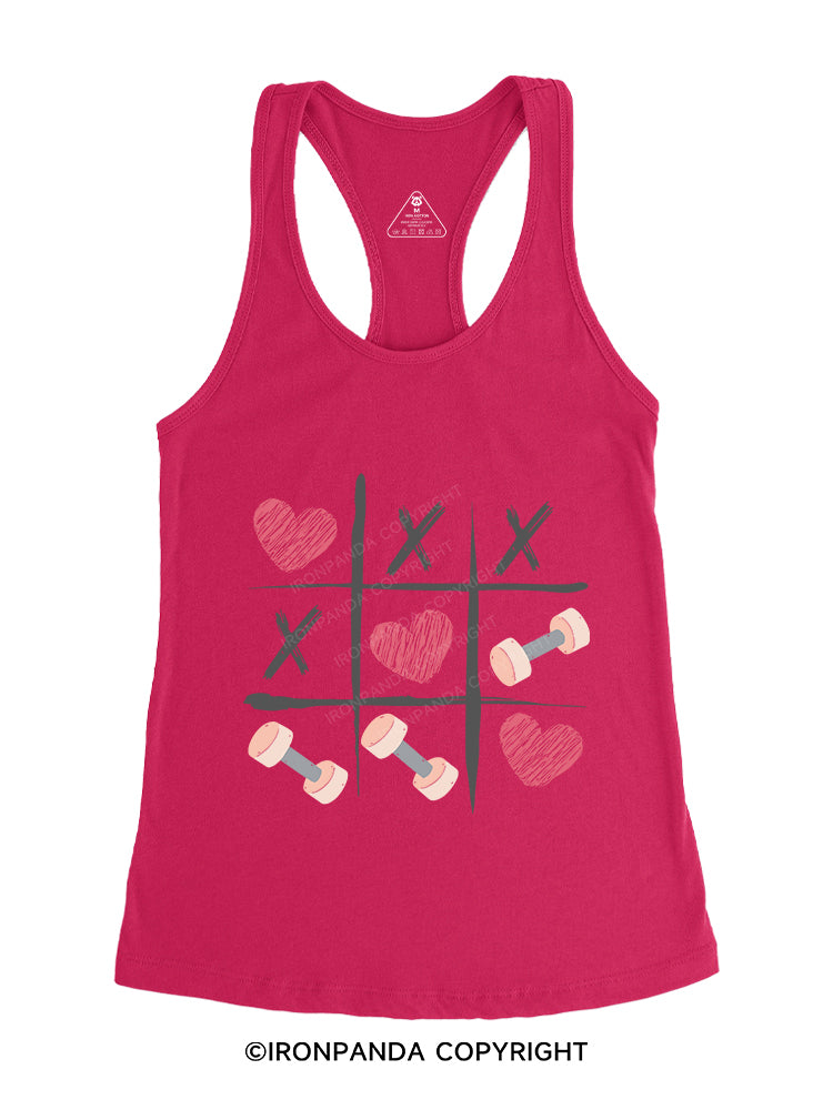 Gym Tic-Tac-Toe Gym Racerback Tank