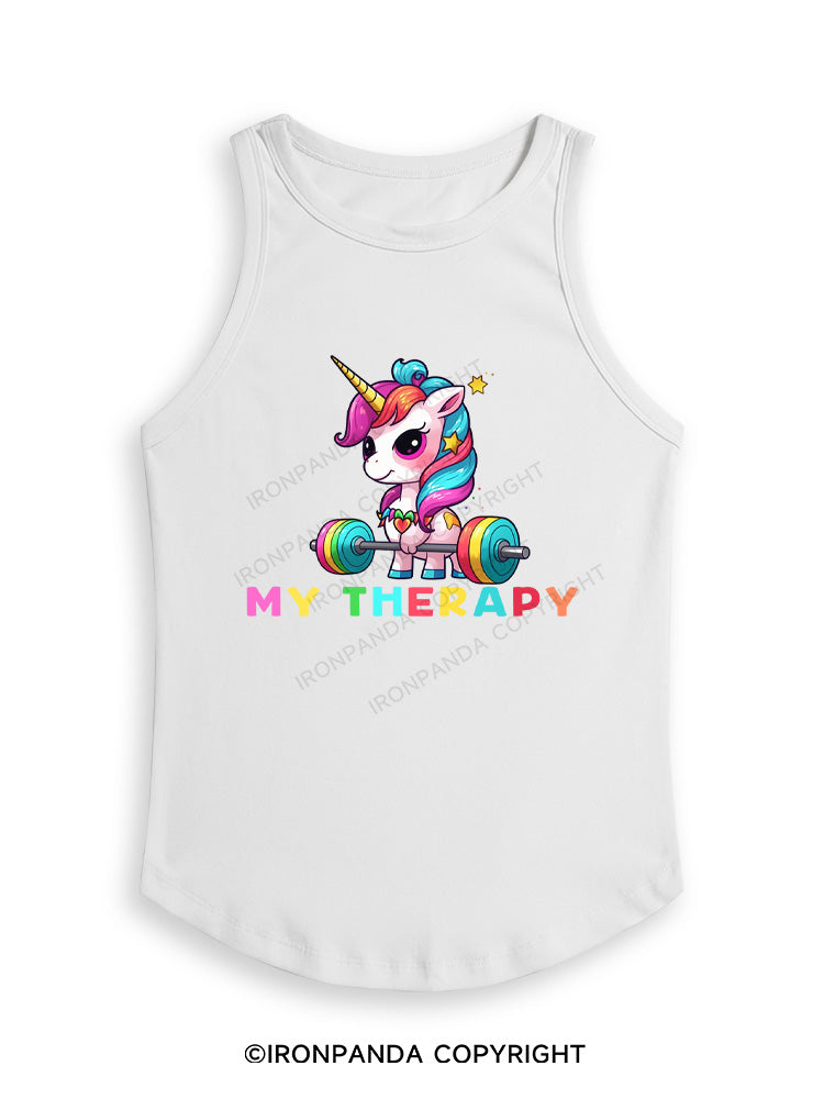 UNICORN MY THERAPY Fitted Tank Top