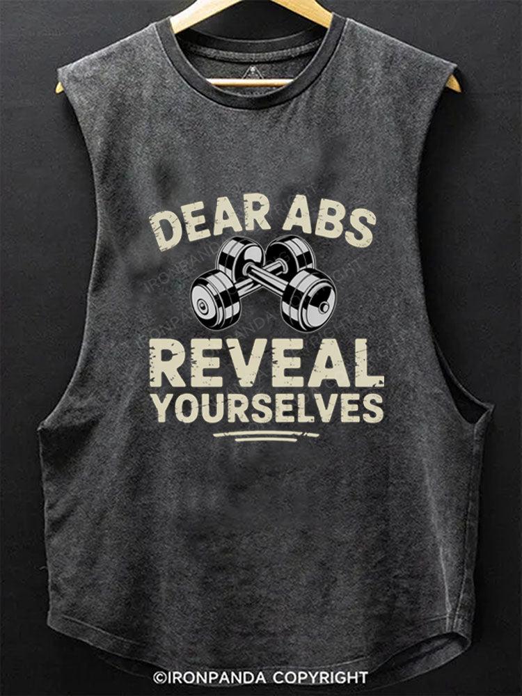 Dear Abs Reveal Yourself Scoop Bottom Cotton Tank