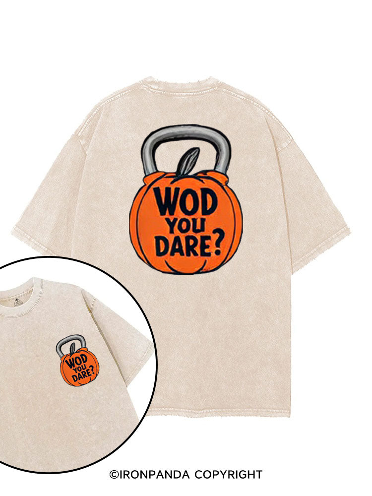 WOD YOU DARE printed Gym Shirt