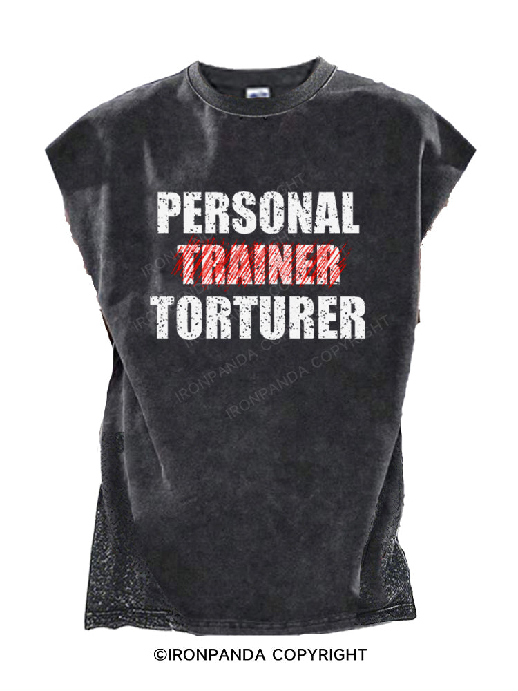 Personal Trainer Torturer Cut Off Tank