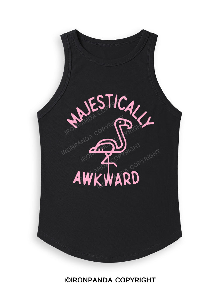 MAJESTICALLY AWKWARD Fitted Tank Top
