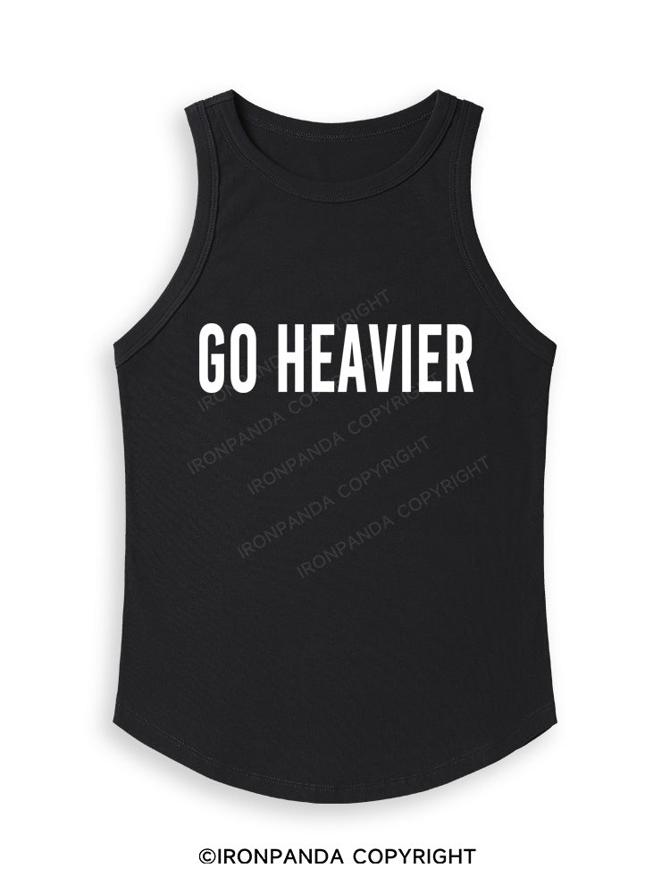 GO HEAVIER Fitted Tank Top