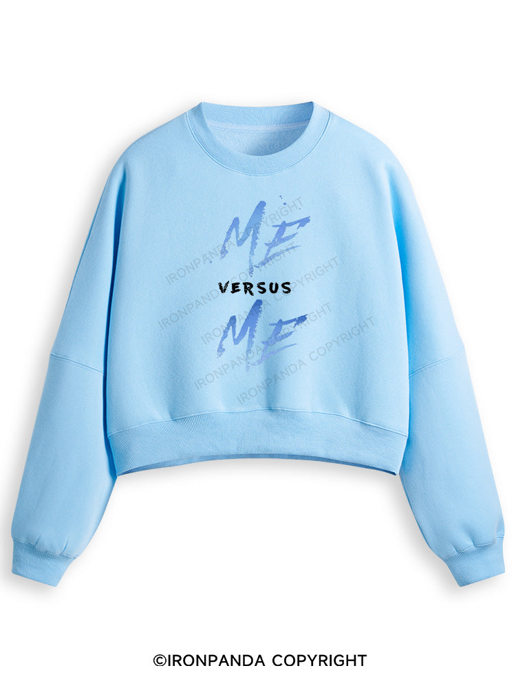 ME VERSUS ME Fleece Crop Sweatshirt