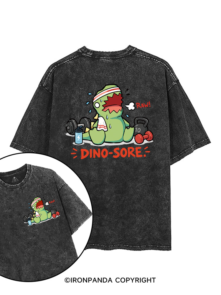 RAW! DINO-SORE printed Gym Shirt