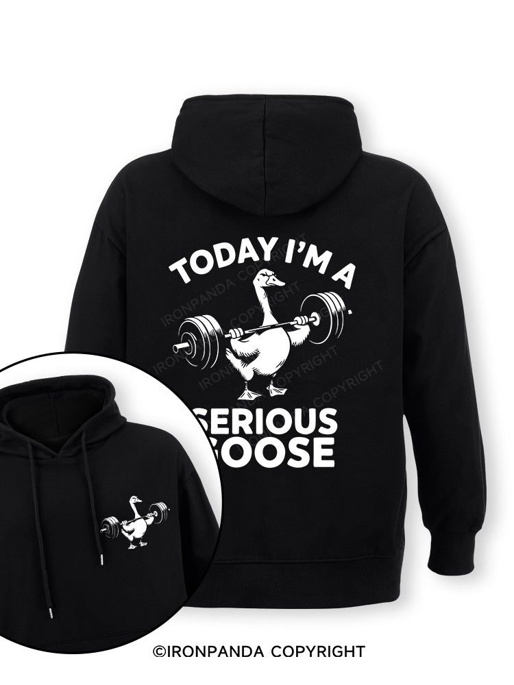 Today i'm a serious goose new Double-Sided Printed Classic Gym Hoodie