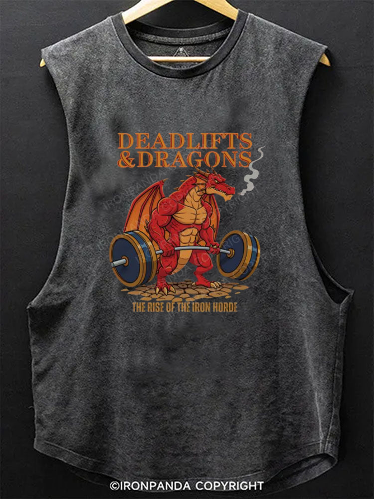 Deadlifts and Dragons Scoop Bottom Cotton Tank