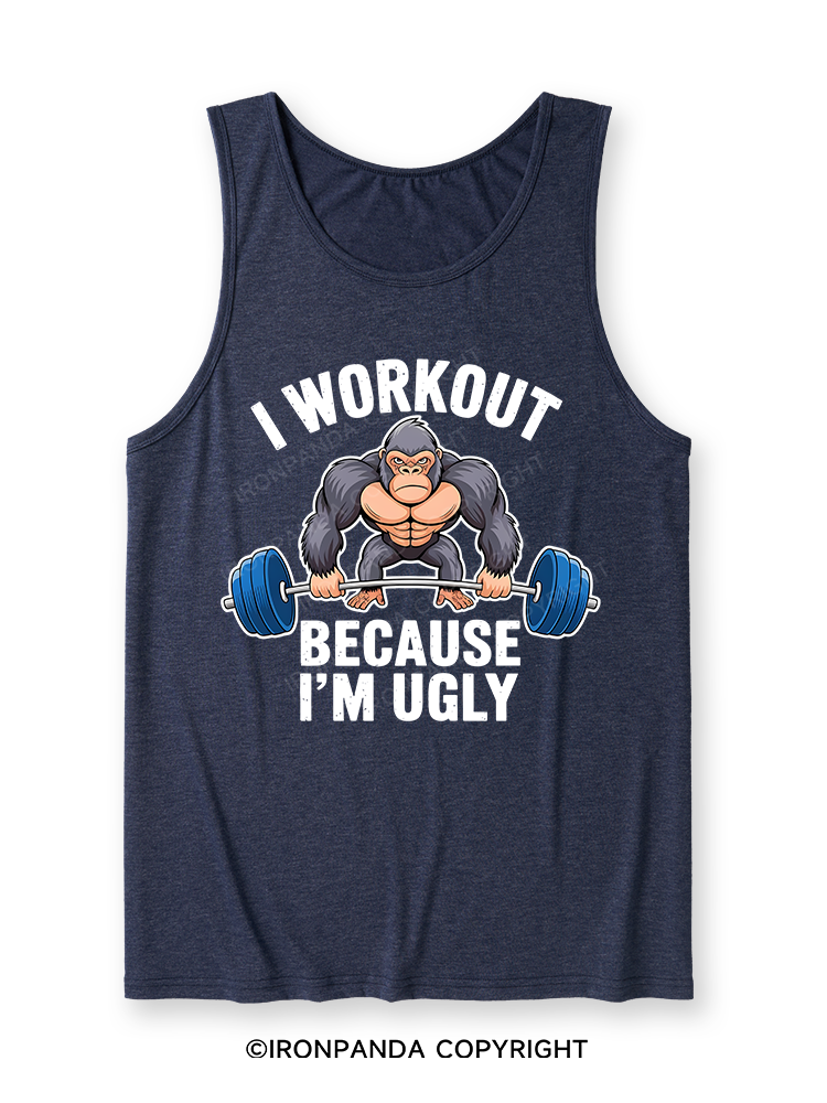 I workout because I'm ugly Ultra Soft Heather Tank