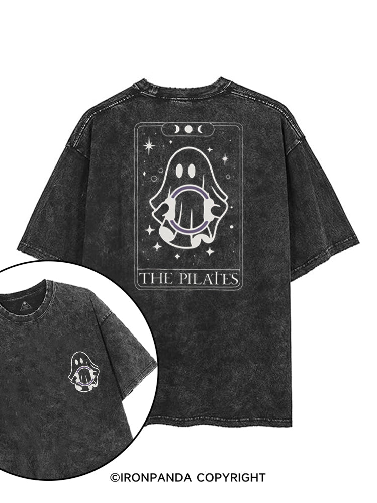 THE PILATES GHOST TAROT printed Gym Shirt