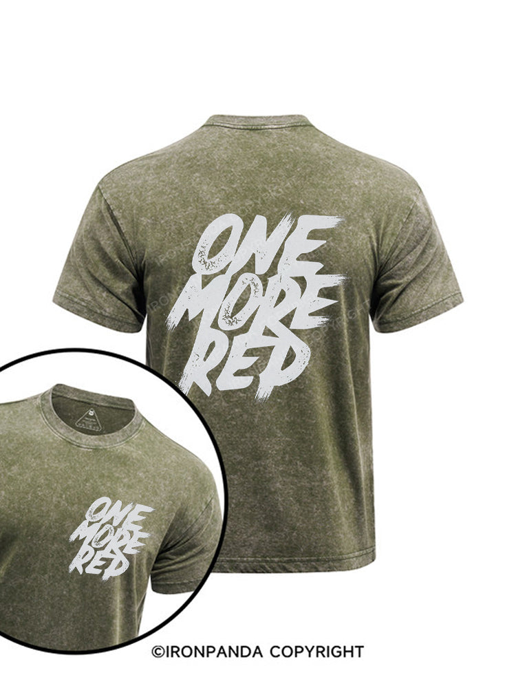 One more rep Printed Washed Gym Shirt