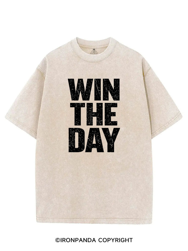 WIN THE DAY VINTAGE GYM SHIRT