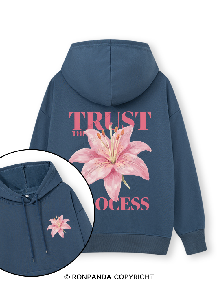 TRUST THE PROCESS Double-Sided Printed Classic Gym Hoodie
