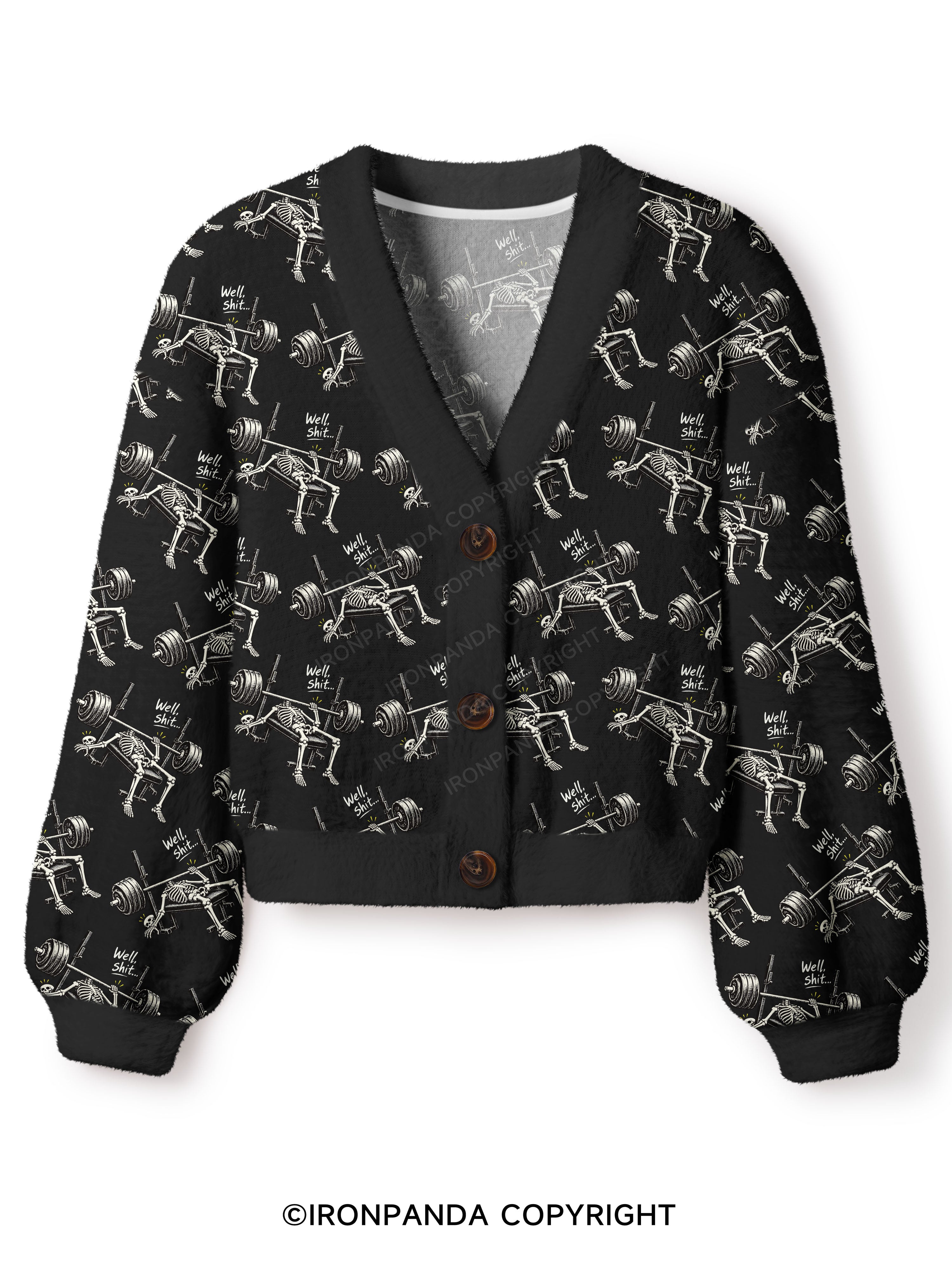 Well Shit... Crop Ugly Cardigan Sweater