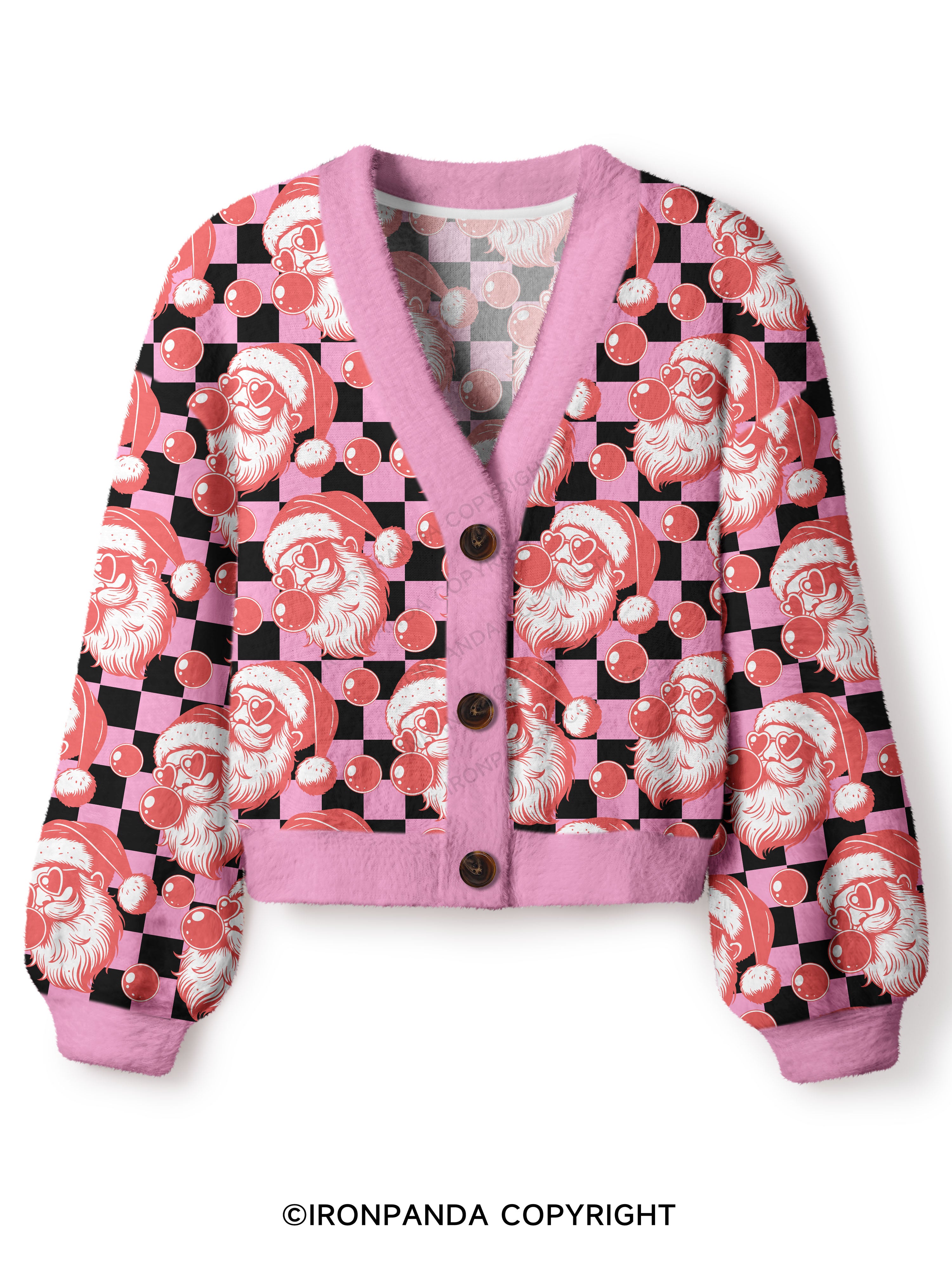 MERRY CHRISTMAS Crop Ugly Cardigan Sweater