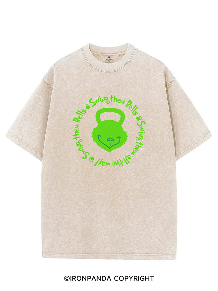Swing them Bells, Swing them Bells, Swing them all the way VINTAGE GYM SHIRT