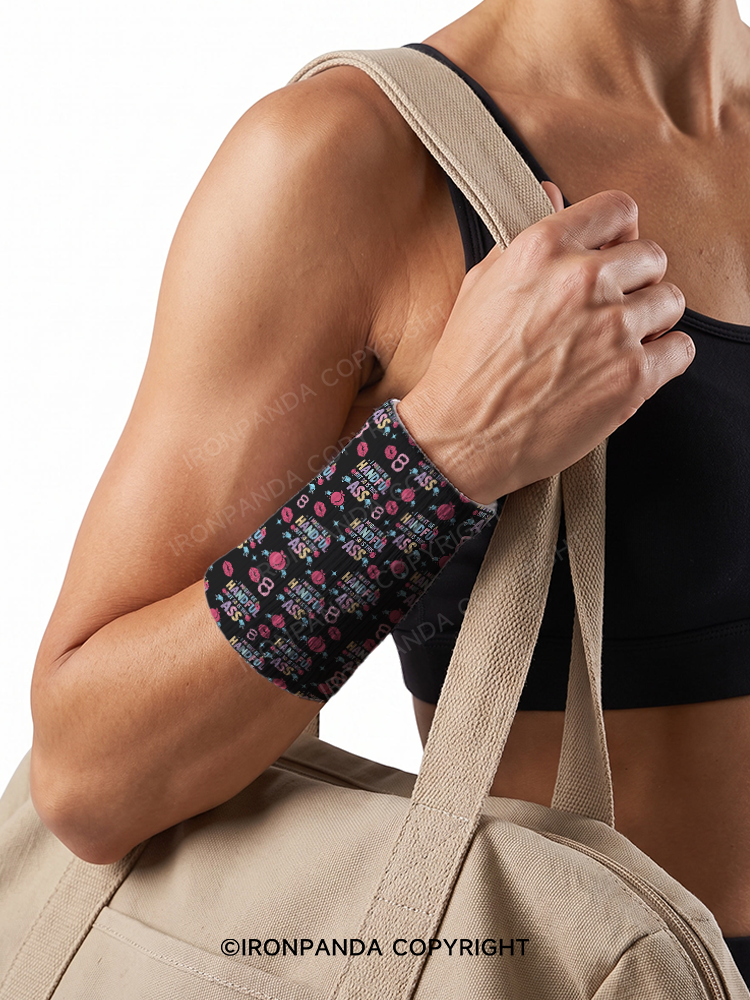 I MIGHT BE A HANDFUL BUT SO IS THIS ASS KETTLEBELL Gym Elastic Wrist Wrap