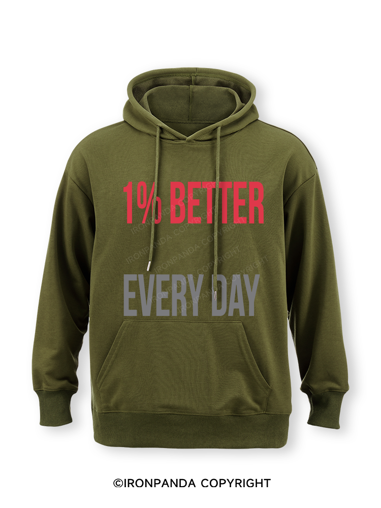 1% Better Every Day Classic Gym Hoodie