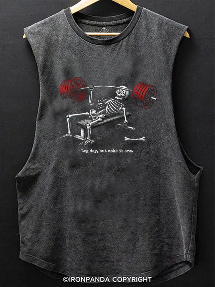 Leg Day, But Make It Arm Scoop Bottom Cotton Tank
