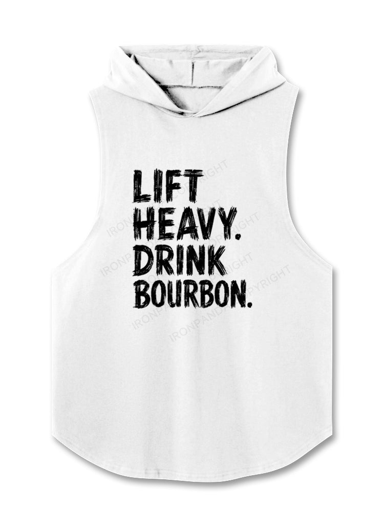 Lift Heavy Drink Bourbon Hooded Tank