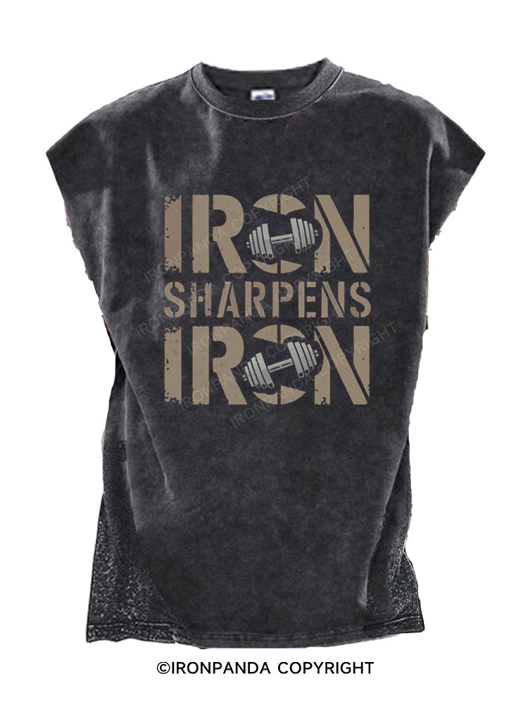 IRON SHARPENS Cut Off Tank