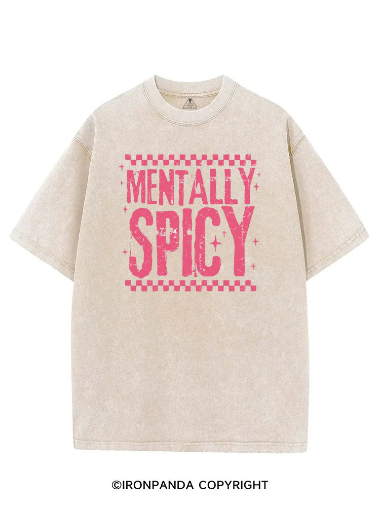 MENTALLY SPICY VINTAGE GYM SHIRT