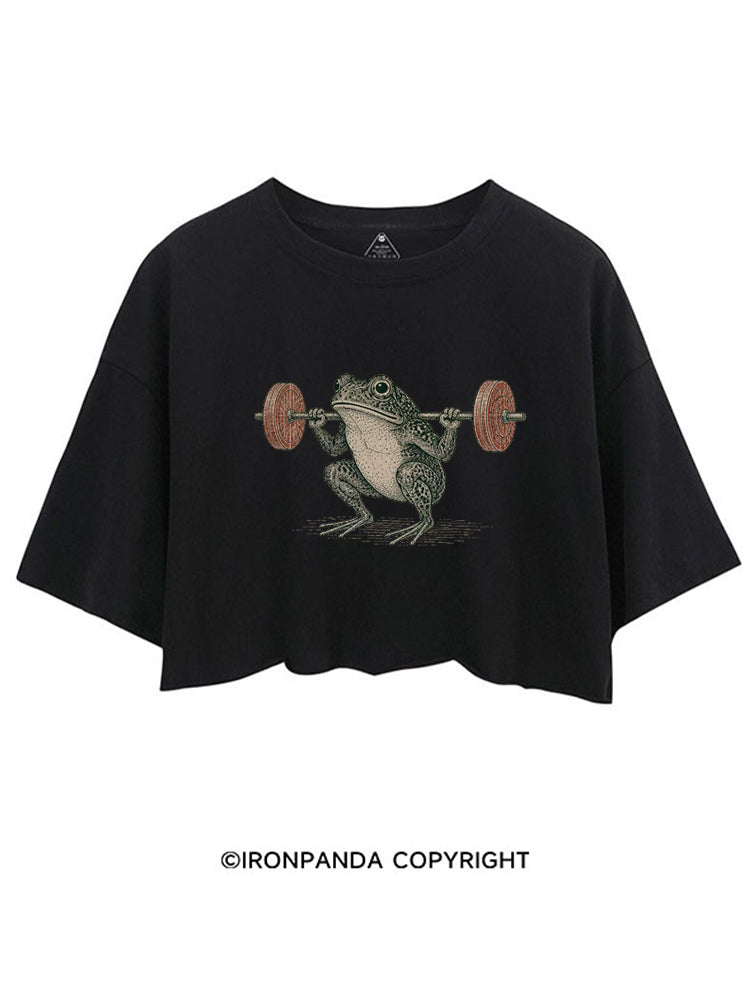 Frog Gym Japanese Ukiyo-E Style CROP TOPS