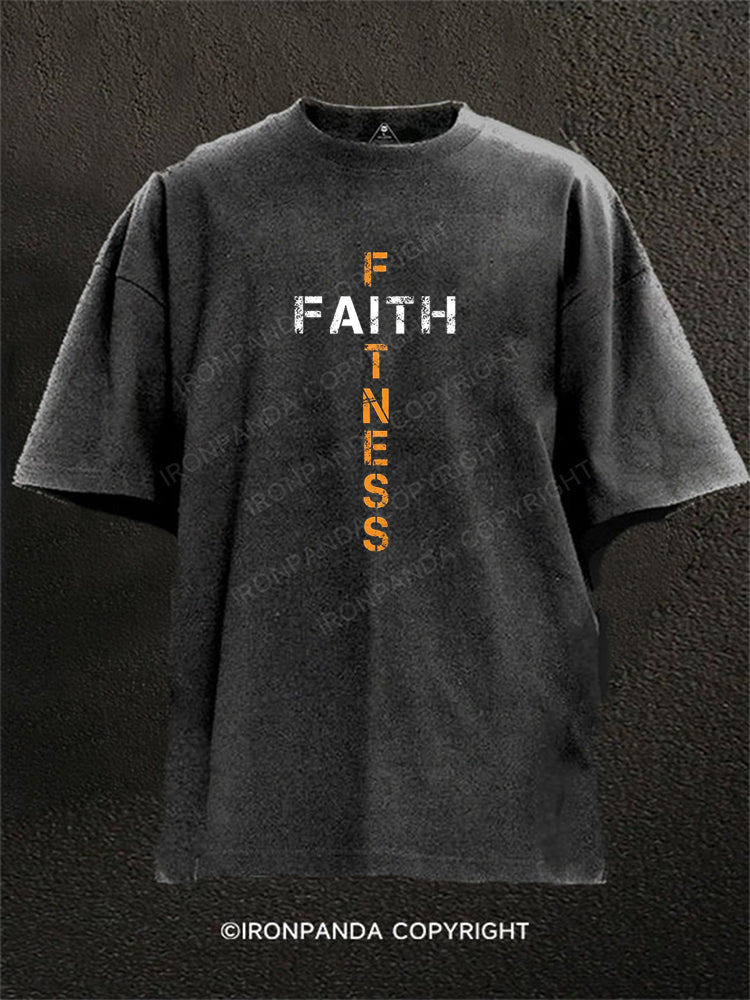 Faith Fitness Christian Washed Gym Shirt