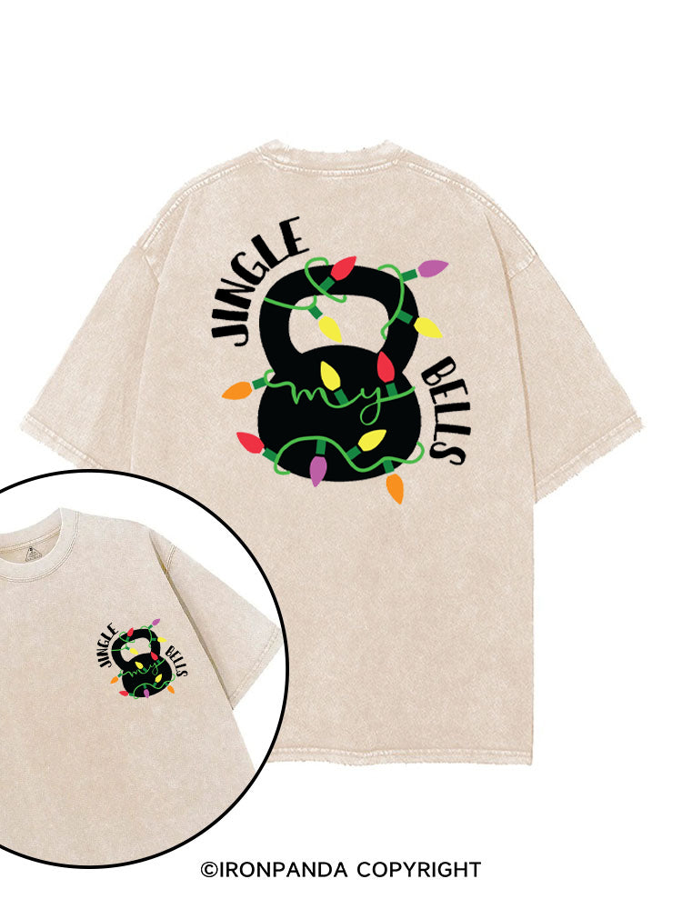 JINGLE MY BELLS printed Gym Shirt