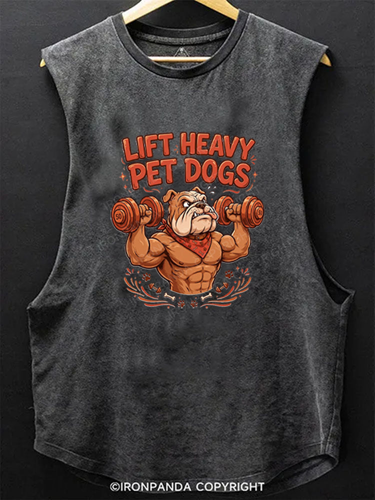 Lift Heavy Pet Dogs Funny Scoop Bottom Cotton Tank